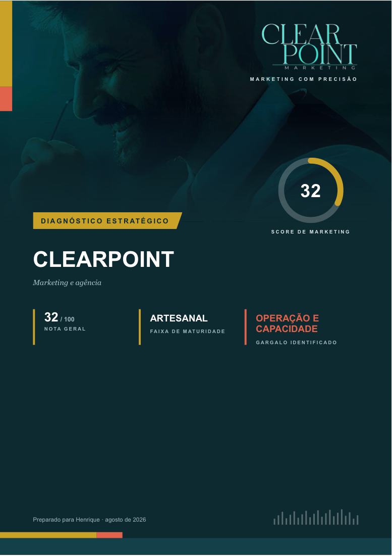 Capa do diagnóstico ClearPoint em PDF